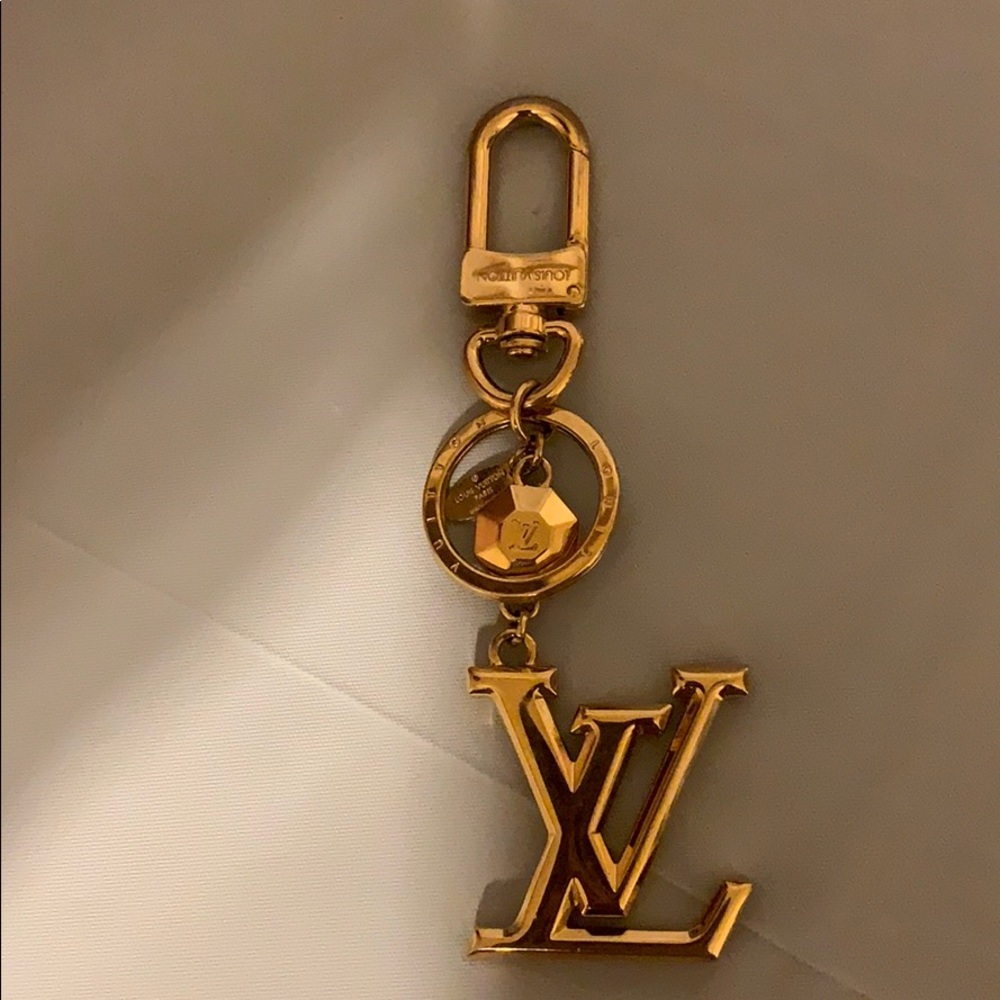 Authentic Louis Vuitton bag charm & key holder